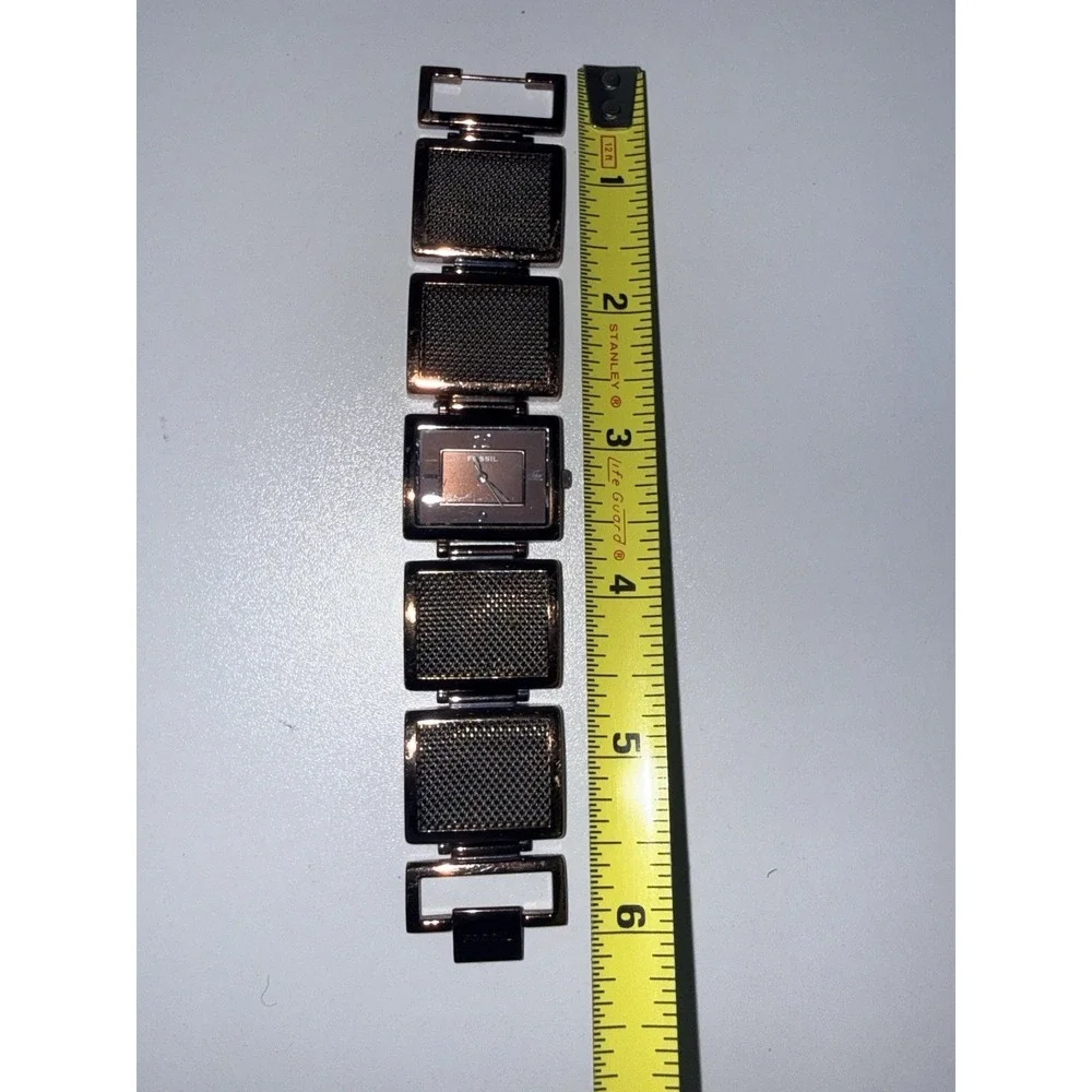 Fossil F2‎ Bronze Chocolate Quartz Analog Watch ES-1906 Needs New Batteries